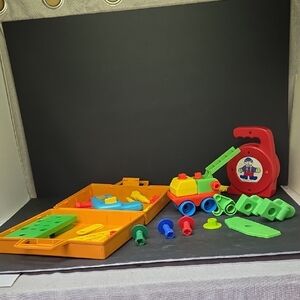 Vintage 1977 Fisher Price Tool Kit #924 Mattel Tuff Stuff Workshop #2648